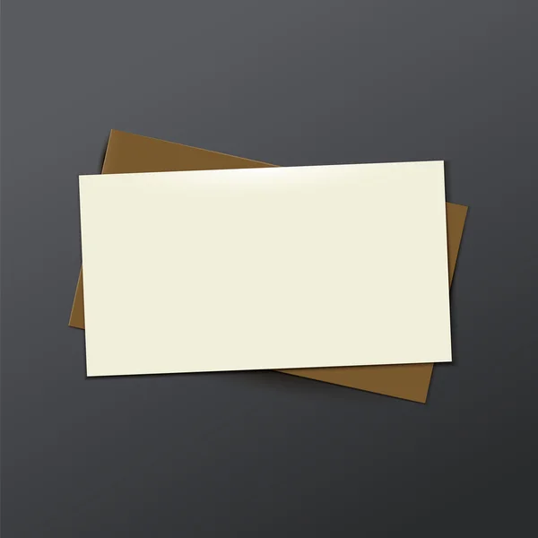 Modèle blanc Carte de visite — Image vectorielle