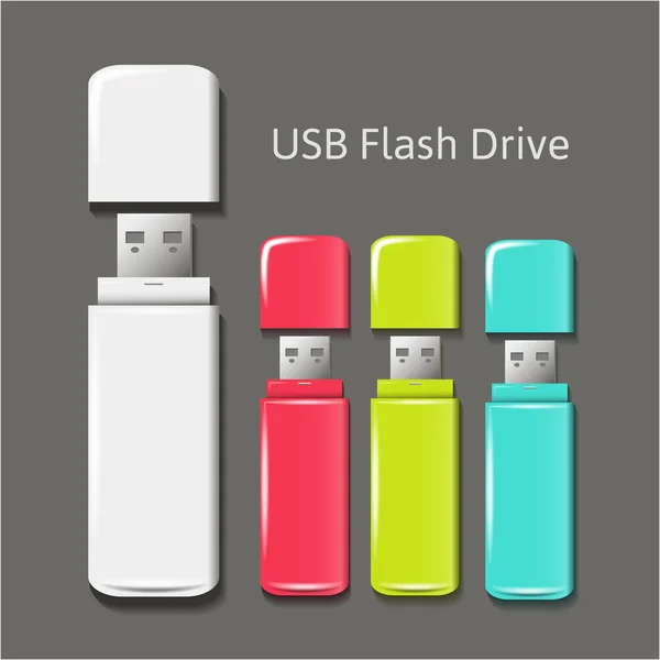 Univerzální flash disk — Stockový vektor