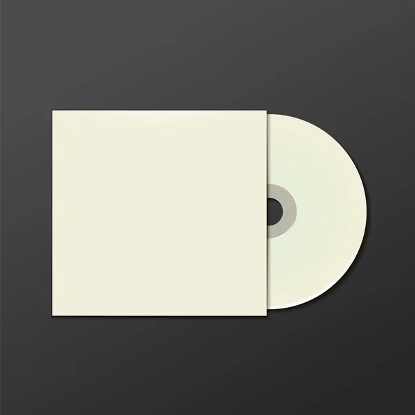DVD réaliste ou CD Disque — Image vectorielle