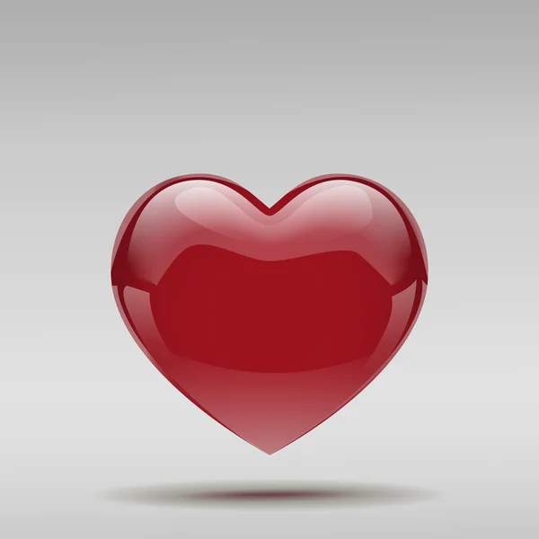 Grote rode hart — Stockvector