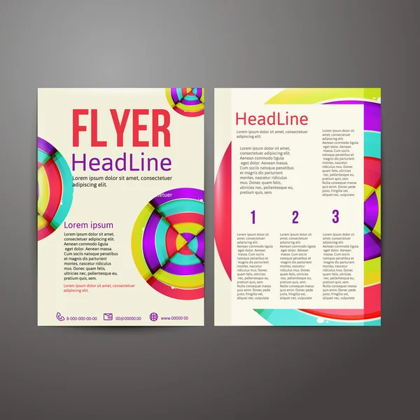 Abstract Brochure Flyer design — Stock Vector