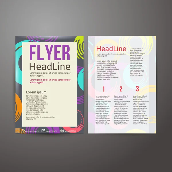 Abstract Brochure Flyer design — Stock Vector