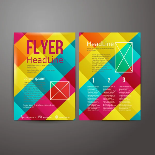 Abstracte brochure flyer ontwerp — Stockvector