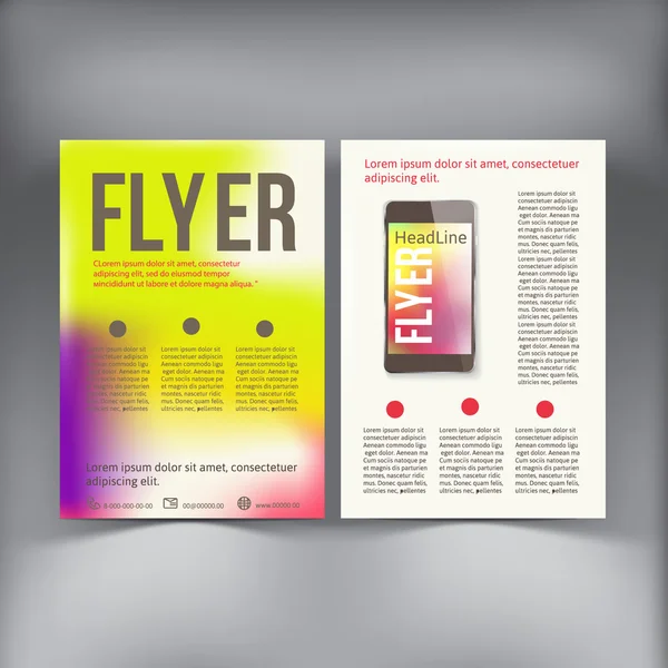 Brochure abstraite Modèle vectoriel de conception de flyer . — Image vectorielle
