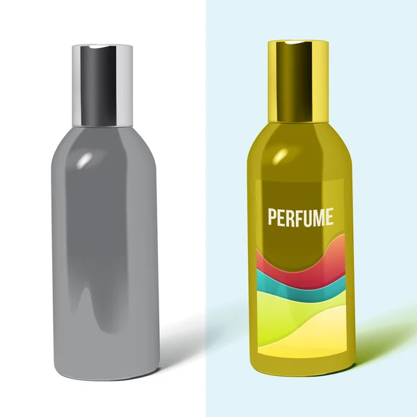 Пакет парфуми пляшки — стоковий вектор