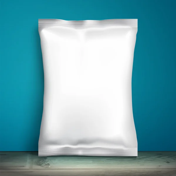 Lanche de alimentos de papel alumínio mockup — Vetor de Stock
