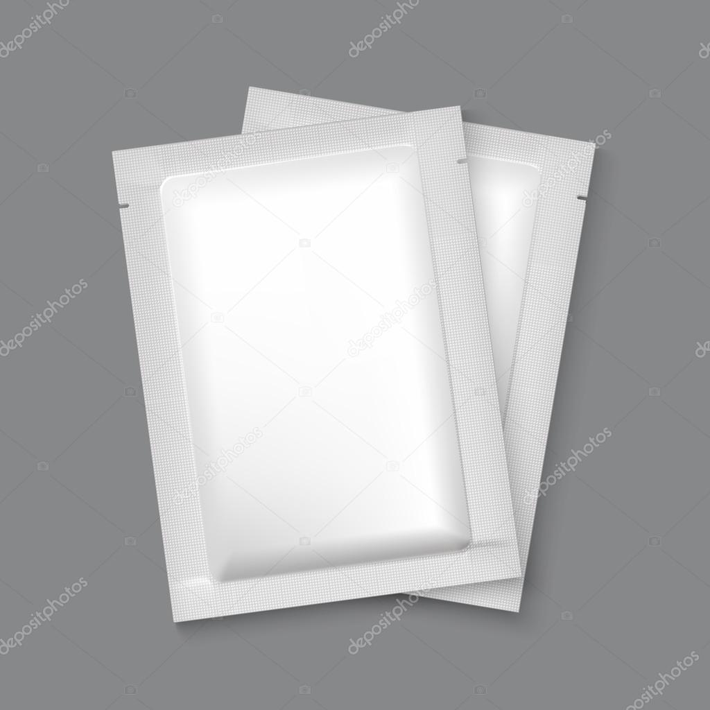 Mockup Blank Foil Packaging.