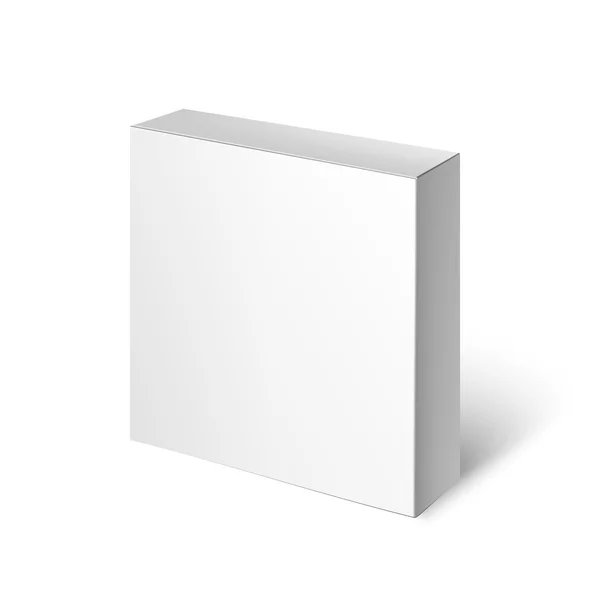 Witte pakket Box. Mockup sjabloon Stockillustratie