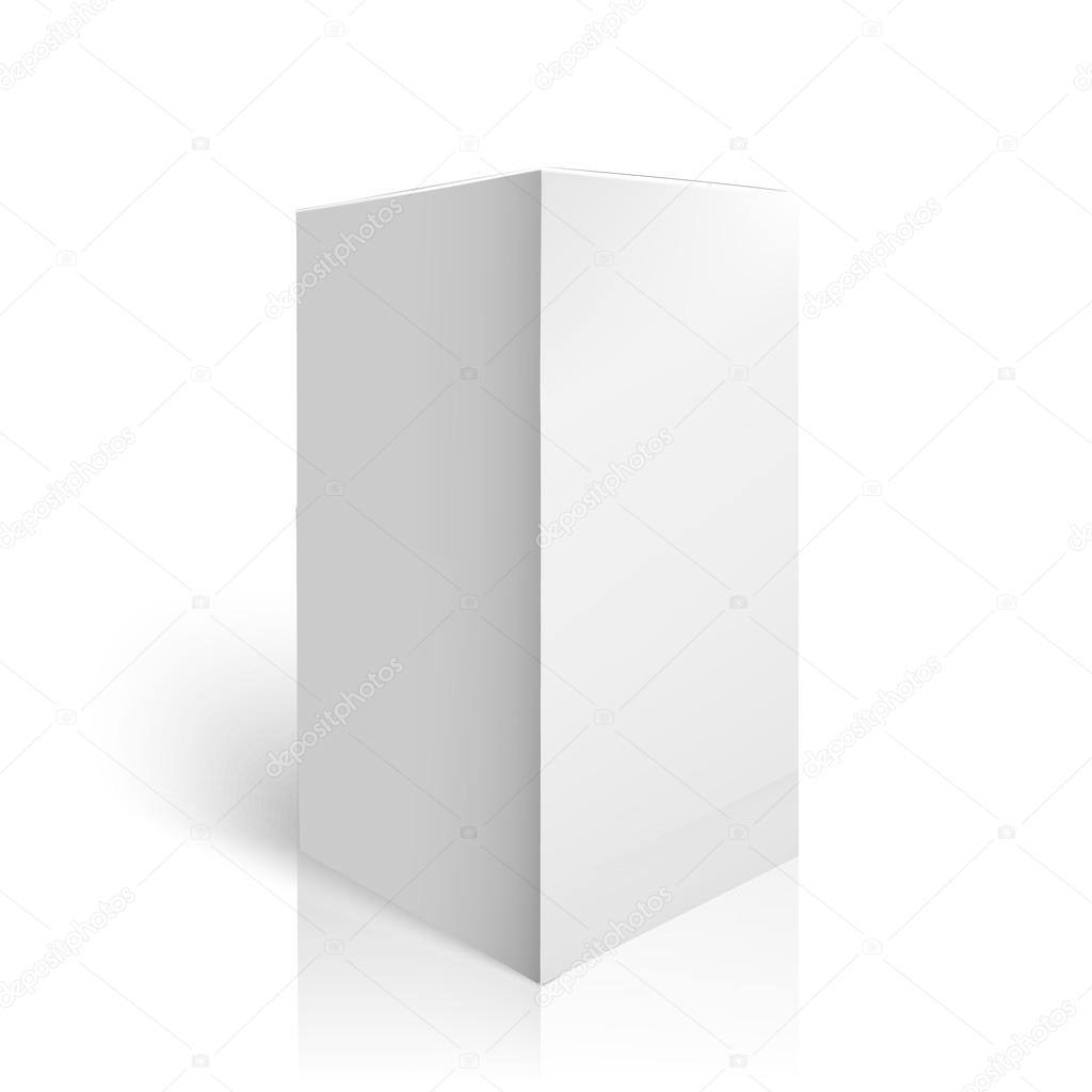 White Package Box. Mockup Template 