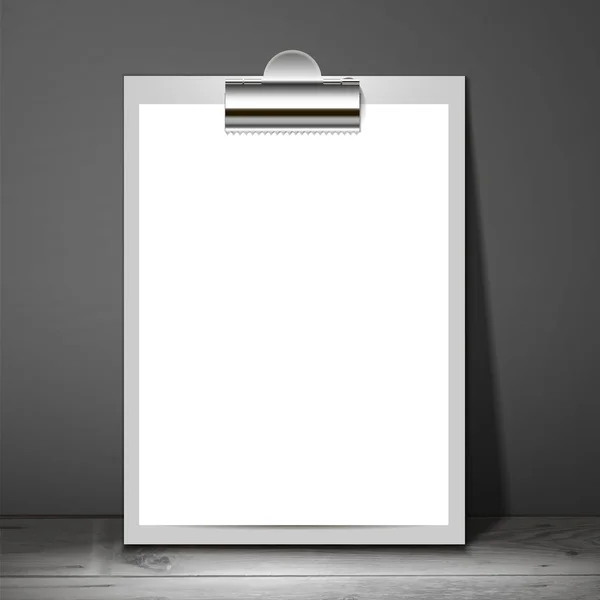 Paper mockup hanging — Stock Vector