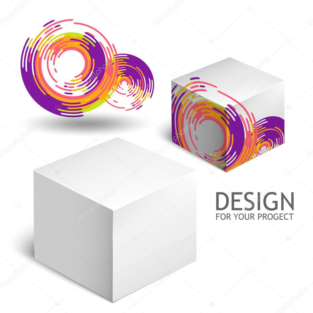 White Package Box. Mockup Template 