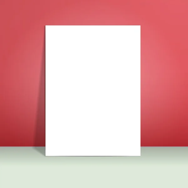 Maqueta de papel colgando — Archivo Imágenes Vectoriales
