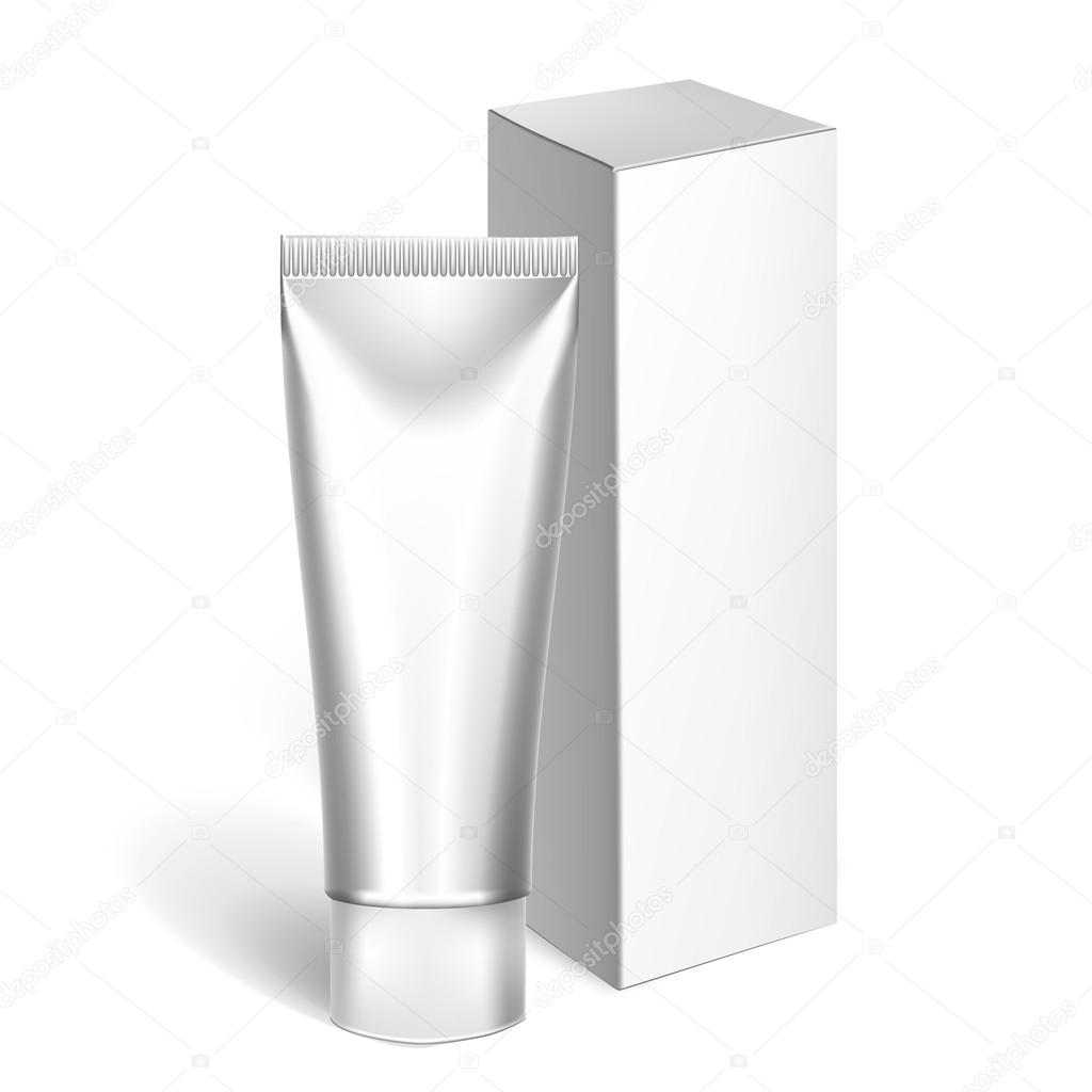 Blank Cosmetics Packages, Tube Template