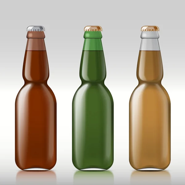 Botella de cerveza . — Vector de stock