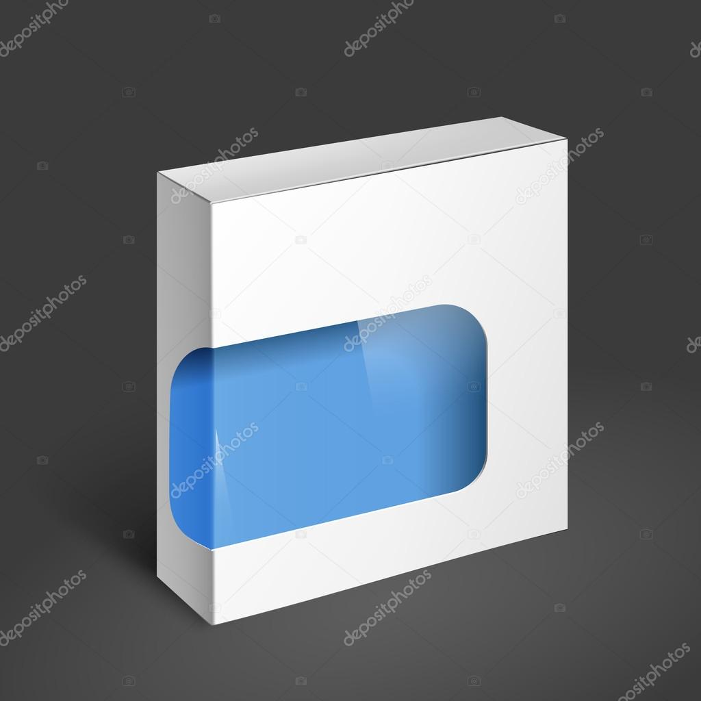 White Package Box. Mockup Template 