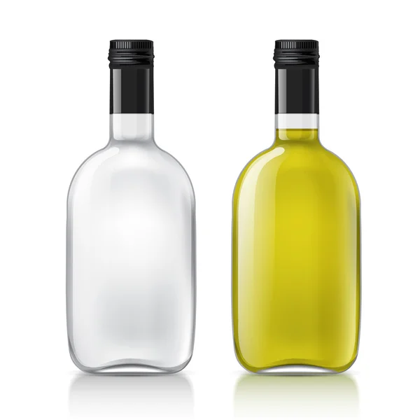 Modelo de garrafa de vidro — Vetor de Stock