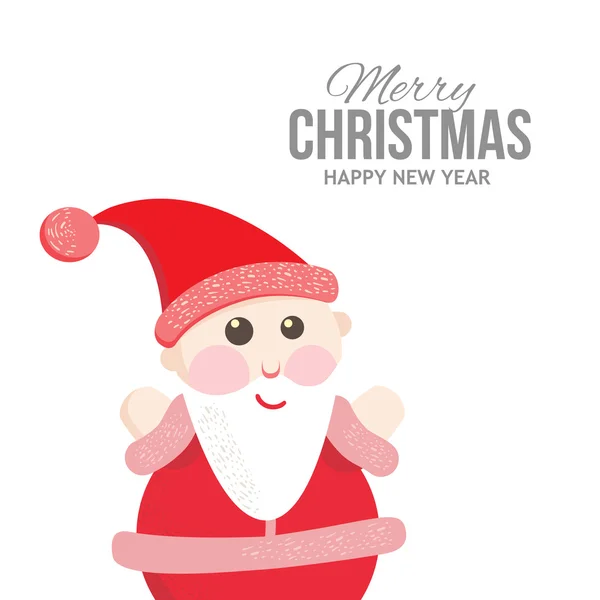 Zadowolony Santa na kartki świąteczne — Wektor stockowy