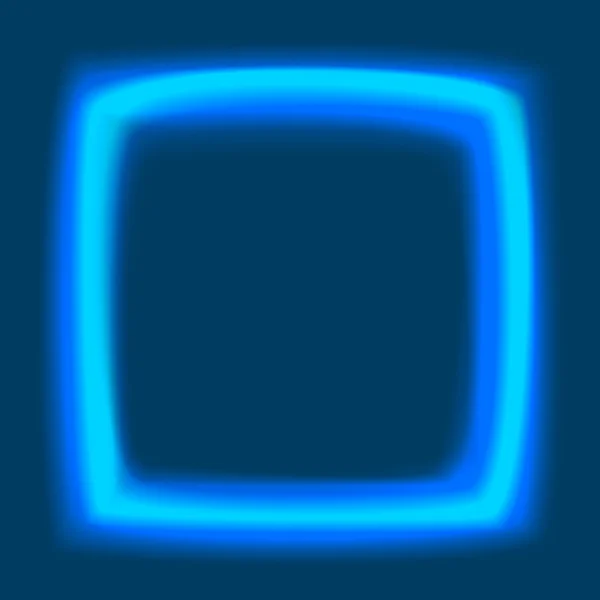 Square frame with glowing light — ストックベクタ