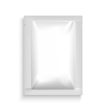 Mockup Blank Foil Packaging. clipart