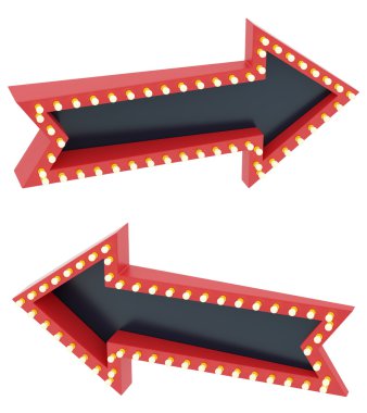 retro okları, üzerinde beyaz izole