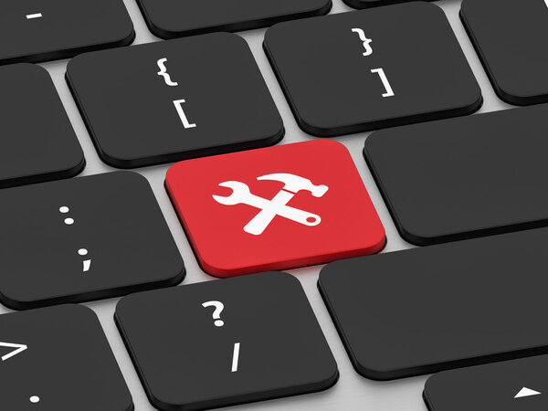 красная кнопка поддержки на клавиатуре
