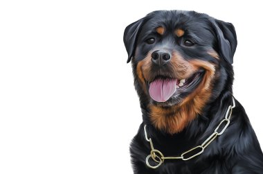 Çizim köpek rottweiler