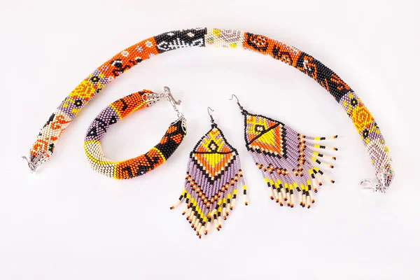 Beads, Hand Made, beads, beautiful, decoration, — Stock Photo, Image