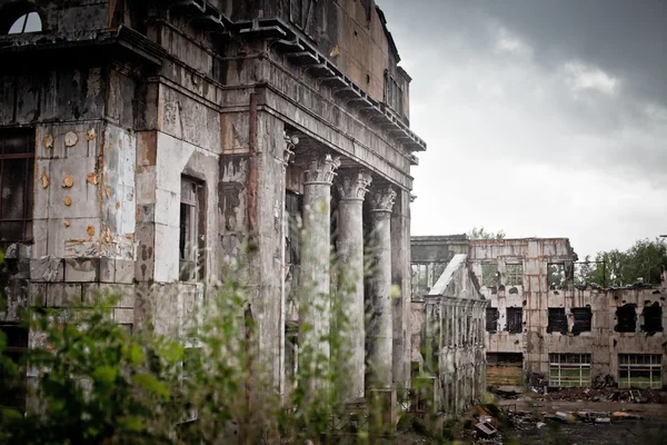 War devastation fear Russia, scenery, wet, dirty, home town — Stock Photo, Image