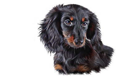 Çizim köpek doğurmak dachshund
