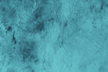 Turkuaz dekoratif yüzey. Turkuaz alçılı doku arkaplanı