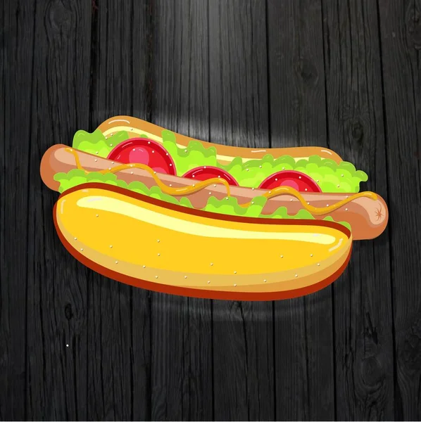 Hot Dog Png Makanan Cepat Saji Hotdog - Stok Vektor
