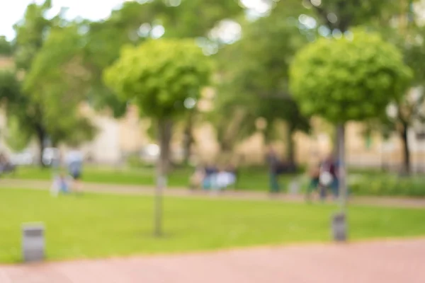 Suddig bild på en park — Stockfoto