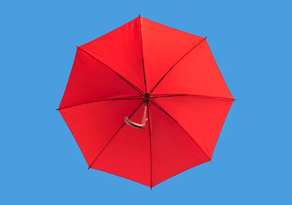 Радужный зонтик, изолированный в небе — стоковое фото