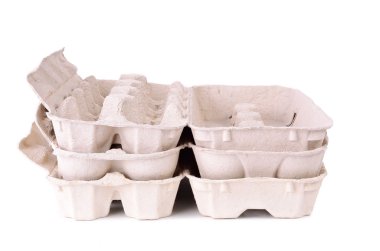 yumurta karton paket beyaz izole