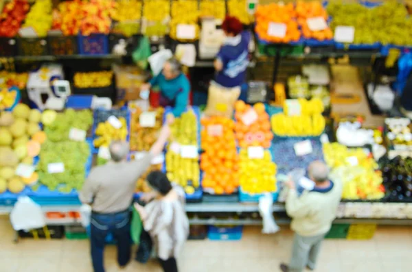 Blurred photo of a market — Stock Photo, Image