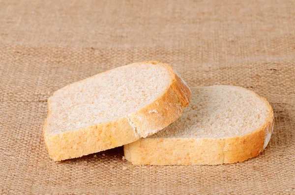 Pane affettato su sacco — Foto Stock