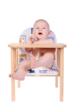 Bebek sandalyesi izole içinde