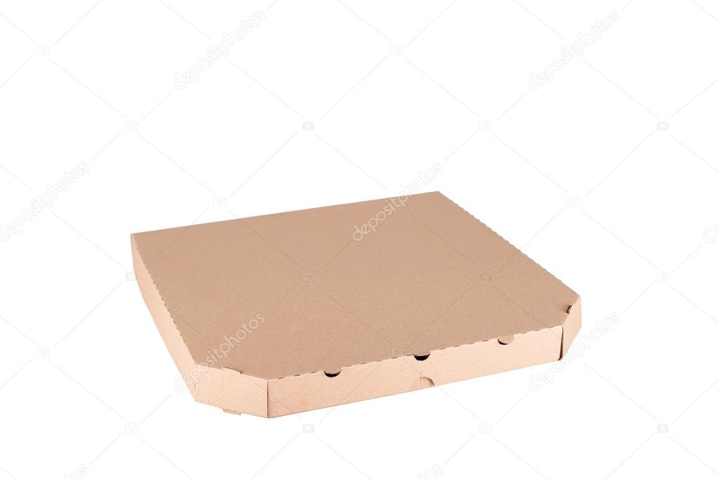 Pizza box isolated on a white