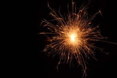 siyah newyear ve Noel partisi maytap