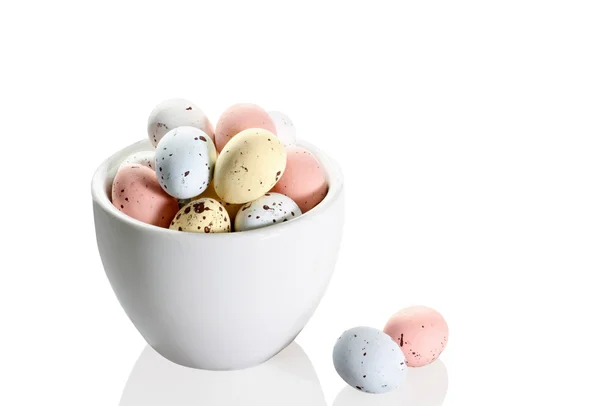 Italian Easter sweets - candied shaped  egg chocolates — Stock Photo, Image