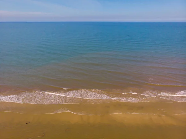 Latar Belakang Kabur Abstrak Dari Gambar Laut Dan Pantai Untuk — Stok Foto