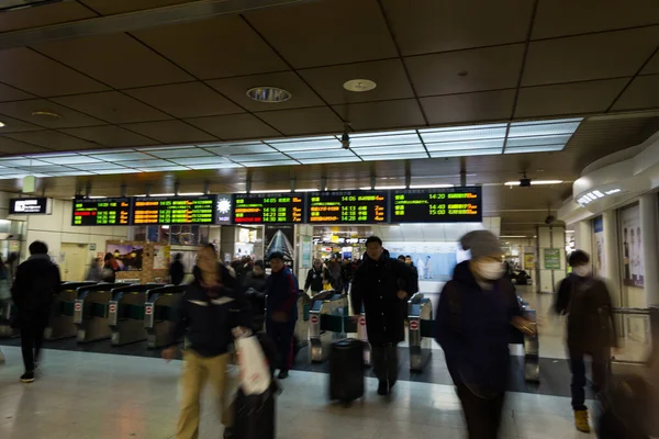 Sapporo Japan December 2017 Många Crowed Människor Promenader Från Sapporo — Stockfoto