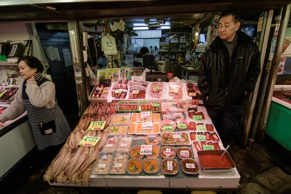 Otaru Japan December 2017 Sankaku Market Den Mest Kända Marknaden — Stockfoto