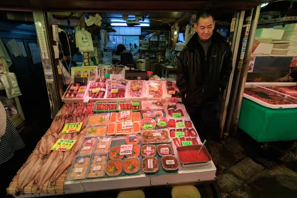 Otaru Japan December 2017 Sankaku Market Den Mest Kända Marknaden — Stockfoto