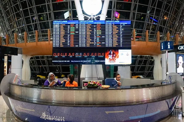 Kuala Lumpur Malajsie Prosince 2017 Obrázek Informační Přepážky Mezinárodního Letiště — Stock fotografie
