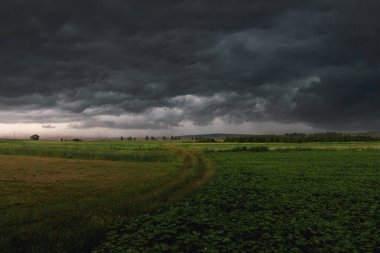 Before a strong storm