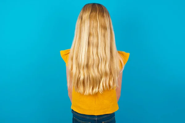 Back View Little Girl Studio Shoot — Stock Photo, Image