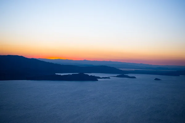 Sunset on Titicaca Lake from Amantani' Island, Peru — Stock Photo, Image