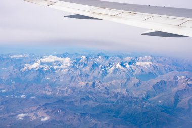 Alplerin havadan görünümü, Ecrins Ulusal Parkı, Fransa