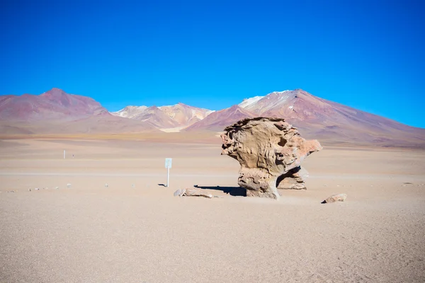 Sandy çöl streç Bolivya Andes — Stok fotoğraf